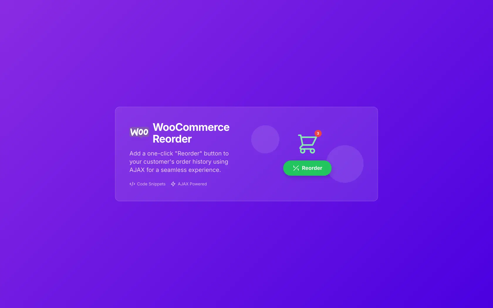 Custom Reorder Button in WooCommerce
