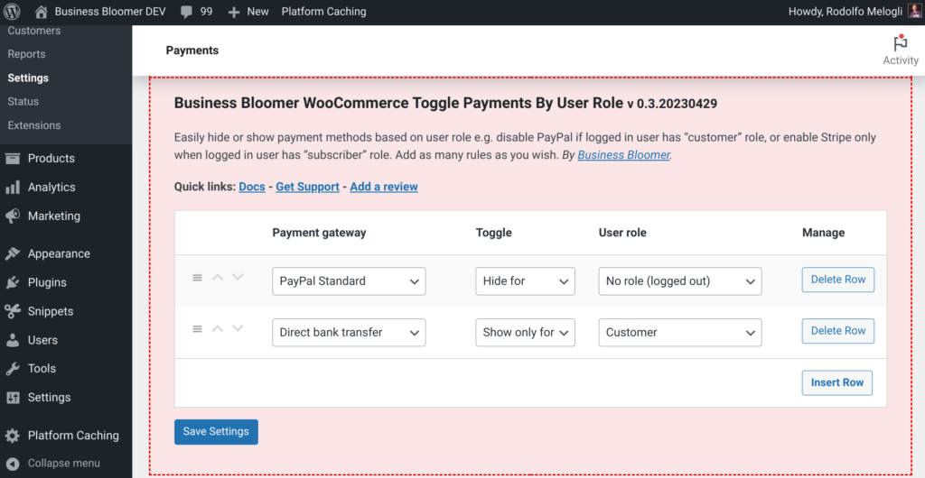 wooCommerce-customize-checkout-payment-methods-by-user-role